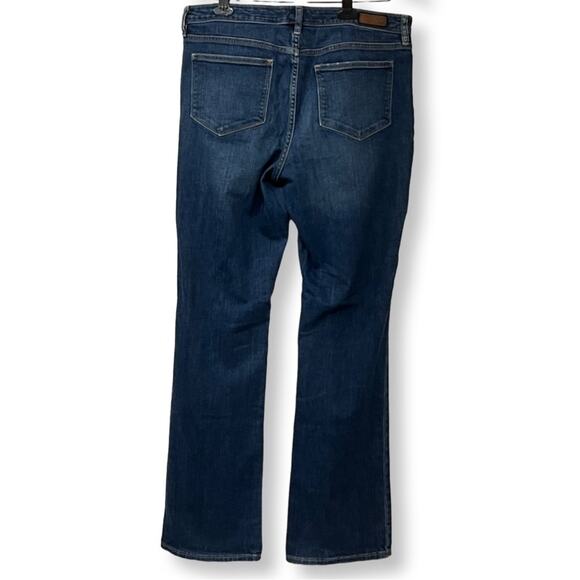 Lands End Women's Fit 2 Cotton Stretch Bootcut Jeans, Size 14 - Picture 2 of 10